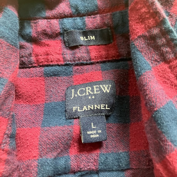 J. Crew Flannel. Size L. - Picture 2 of 3